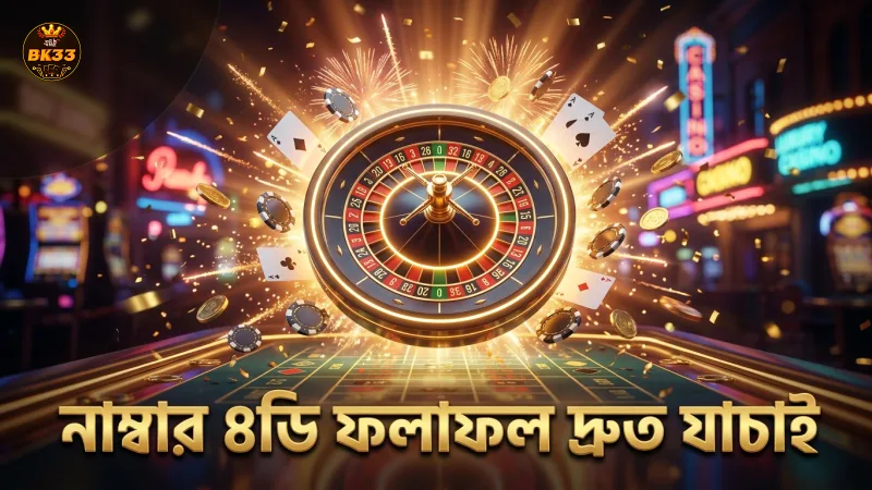 নাম্বার ৪ডি ফলাফল দ্রুত যাচাই করে BK33 থেকে সুবিধা নিন
